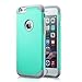iPhone 6S Case, technext020 Slim Hybrid Dual Layer Silicone Bumper Case Green Hard Cover for Apple iPhone 6S and iPhone 6 Mint
