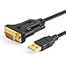 CableCreation 3.3 FT USB to RS232 Adapter with Prolific PL2303 Chip, Gold Plated USB 2.0 to DB9 Serial Converter Cable for Windows 10, 8.1, 8,7, Vista, XP, Linux and Mac OS X, 1M /Black primary