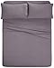 Amazon Brand – Pinzon Cotton Flannel Bed Sheet Set - Full, Graphite