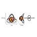Ian and Valeri Co. Amber Sterling Silver Small Celtic Stud Earrings