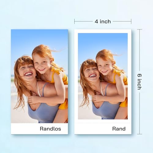 Fotodrucker, Sofortbilddrucker mit 54 Blatt (4 x 6 Zoll), unterstützt WLAN-Verbindung, kreative Fotobearbeitungs-Apps, für iOS/Android-Smartphone
