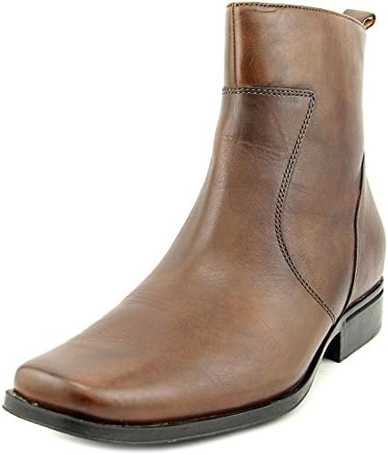 Rockport Toloni Brown Leather Ankle Boots, Size 13, Western Rockport Toloni Square Toe Bootie - Brown | Editorialist main image 3