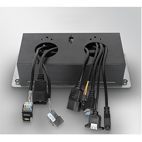 Conference Table Connectivity Power & Data Box HDMI VGA RJ45 USB 3.5MM Audio Power Hidden Multimedia Desktop Socket