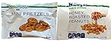 King Nut Airline Size VARIETY PACK Honey Roast Peanuts and Mini Pretzels (100 / .5-Ounce Airline Size Bags)