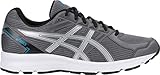 ASICS Men's T7K4N.9793 Jolt Running Shoes, Carbon/Silver/Island Blue, 12 (4E)