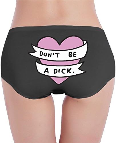 Dont Be A Dick Heart Low-Waist Sexy Briefs Women's Custom Underwear for Women Panty-Neutrals