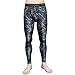 BeneU® Mens Camouflage Sports Running Basketball Compression Tight Leggings Pants(Style:Black Rock Size:L)