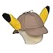 Pokémon Detective Pikachu Movie Hat with Ears - Perfect for Costumes, Dress Up and Halloween - One Size Fits Most - Age 4+