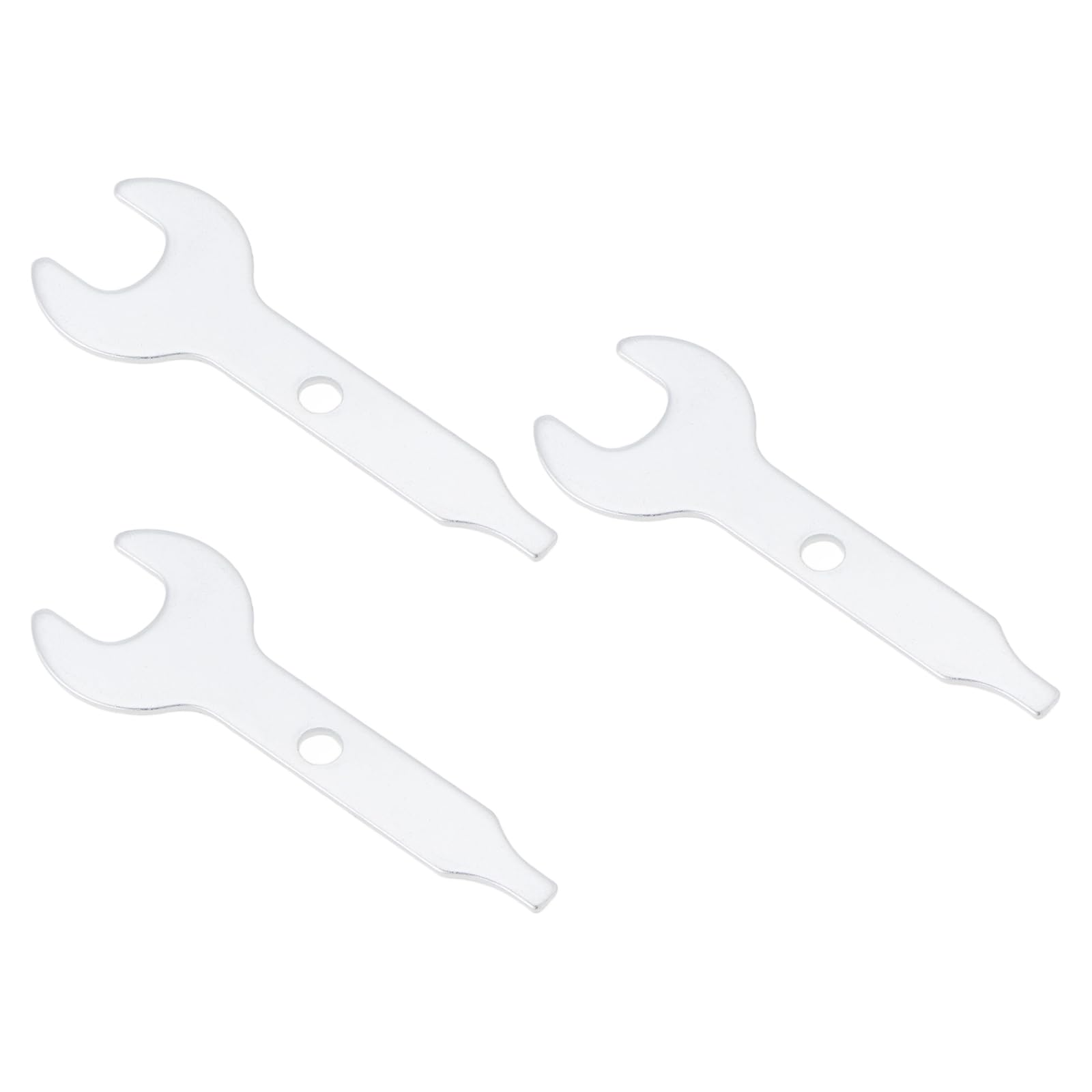 YINETTECH 3Pcs Collet Wrench Key Stainless Steel 9.5mm Open End Nut Spanner Length 57mm Compatible with D-remel Compatible with Craftsman Compatible with Decker
