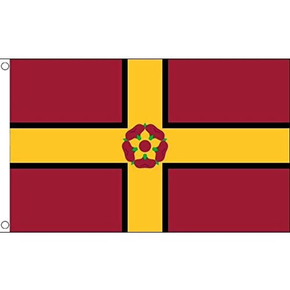AZ FLAG - Northamptonshire New County Flag - 2x3 Ft - 100D Polyester County Of Northants. - England Banner with Two Metal Grommets - Fade Resistant - Vivid Colors - 2' x 3' Feet - 90x60 Cm