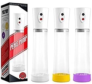 E.S. 3 Sleeve Rechargable Electric Auto-Vac Manual Power Vacuum Pump - 30-Day Warranty + Fast Discreet Shipping