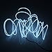 White Light 3M 10 Colors Tron Neon Glowing Electroluminescent Wire EL Wire with Transformer