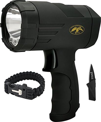 NEW Combo Pack Bright GSM Mevo 255 Duck Commander Tactical Ultimate Flashlight For Zombie Apocalypse Camping Power Outage Survival Kit W/ Free Paracord Bracelet &amp; Credit Card Knife Survival Life