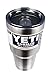 30 Ounce Yeti Replacement Lid with Spill Resistant Sliding Cover + FREE Stainless Steel Straw | Compatible with RTIC, ICONIQ, YETI and SIC 30oz Tumblers (30oz, Smoke)