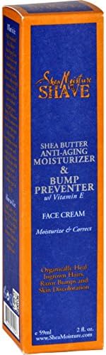 SheaMoisture Face Cream - Moisturizer and Bump Preventer - Anti-Aging - Shea Butter - Men - 2 oz