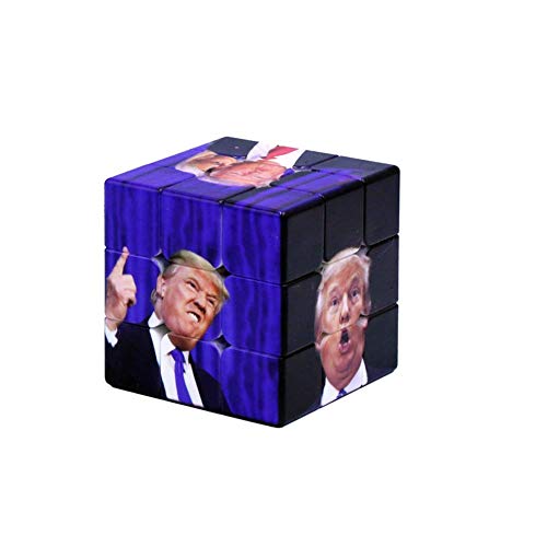 Trump Magic Cube-Novelty UV Printing Donald Trump 3x3 Speed Cube Puzzles 56mm (Donald Trump) - Thumbnail 4