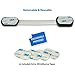 Child Safety Locks | Adjustable Straps & Latches to Baby Proof Cabinets, Drawers, Fridge, Toilet Seat | Easy Install: No Screws or Drills | Reusable with Extra Adhesive Pads| 6 Pack, Black
