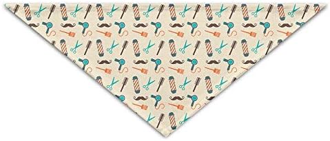 Sdltkhy Barber Tools Pattern Pet Dog Cat Bandana Triangle Bibs Pet Scarf Dog Neckerchief Headkerchief Accessories