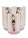 Moochi Women 20 Denier Ultra Sheer Thigh High Stockings with Silicone Lace Top (Red)