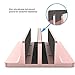 Semoic Double Slot Base Adjustable Thickness Aluminum Notebook Holder Double Space Stand Desktop Laptop Stand Vertical for Surface(Rose Gold)thumb 3