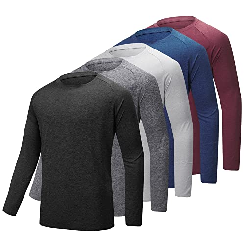 MLYENX Long Sleeve Tee Shirts for Men Dry Fit Moisture Wicking