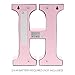 Barnyard Designs Metal Marquee Letter H Light Up Wall Initial Nursery Letter, Home and Event Decoration 9 Inch (Baby Pink)