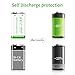 BAKTH 9V Advanced Li-ion Battery 9 Volt 650mAh High Capacity Low Self-Discharge Lithium-ion Rechargeable Batteries (8 Pack)