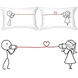 BOLDLOFT Say I Love You Couples Pillowcases-Gifts for Her for Valentines Day, Anniversary, Wedding, Couple Gifts for Him and Her,His and Hers Gifts,Romantic Gifts for Girlfriend,Boyfriend,Husband,Wife
