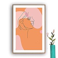 Framed Canvas Wall Art Picasso Poster Print of Woman Canvas Prints Home Artwork Decoration for Living Room,Bedroom - 16x24 inches