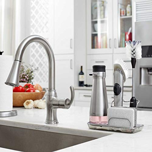 OXO SteeL Soap Dispensing Dish Brush 10 In Pricepulse