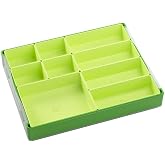 Token Silo Convertible | Store &amp; Organize Board Game Tokens | 9 Removable Trays in 3 Different Sizes | Stackable | Convenient Space-Saving Design | Lime Green Color | Made by Gamegenic (GGS22004ML)