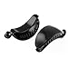 uxcell Plastic Women DIY Craft Hair Banana Clip Clamp Claw Grip 2pcs Black