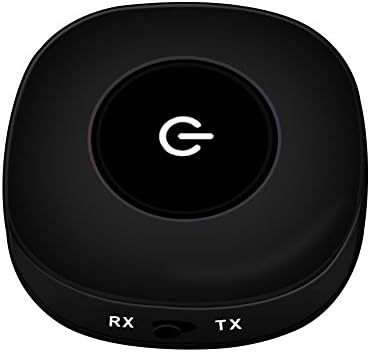 Bluetooth Transmitter&amp; Receiver 2 in 1, iVerdi BT100 aptX Low Latency, Wireless Bluetooth Receiver, Portable Bluetooth Transmitter with 3.5mm Audio Jack for Home Stereo, Headphones , PC or TV