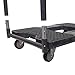SNAP-LOC, Heavy Duty Moving Dolly 4 Wheels, 1,500 lb with Panel Bars, 4 Inch Casters, Dollies for Moving Cargo, E Strap Attachment Included, Black