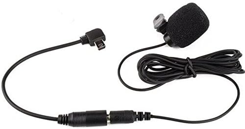 Walway 3.5mm Clip-on Omnidirectional Lavalier Mini Microphone for GoPro HERO 3/3+, with 3.5mm Female to Mini USB Male Adapter