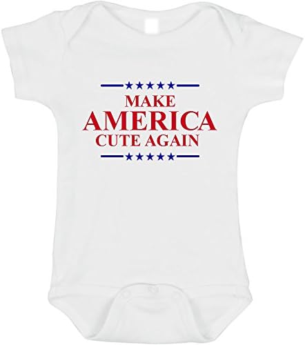 Make America Cute Again Bodysuit, Make America Cute Again Onesie, Funny Baby Bodysuit (3-6 Months)
