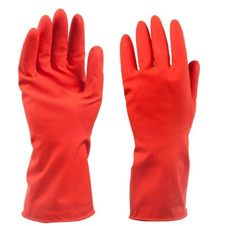 World 2 Home 1 Pair Winter Dish Washing Glove Wear Plus Cashmere Soft Waterproof Rubber Gloves Household Cleaning Warm Hands Wearing sale