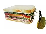 Sandwich Design Snack Box, Mini Lunchbox Cookie Tin, 4 1/2