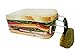 Sandwich Design Snack Box, Mini Lunchbox Cookie Tin, 4 1/2" X 5 1/4"