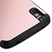 LUXCA Armor Series Hard Shell w/ TPU Silicone for Alcatel IDOL 3 [Ultra Slim] Hybrid Dual Layer Defender Protective Cover Bundle + Screen Protector & Stylus (Rose Gold)