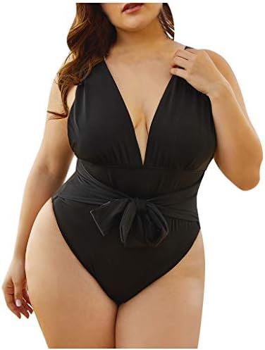 Deodehi 女性ワンピース水着無地包帯結び目ビキニビーチウェア水着 競泳水着 ビキニ タンキニ セパレーツ 水着 ワンピース 激安 レディースフィットネス プラスサイズ 練習用 水泳服 秋 夏 海水浴 温泉 旅行 春 冬