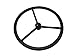 D6NN3600B New Ford Tractor Steering Wheel [Splined center] W/Cap 8N 2000 2600 3000 4000 5000 7000