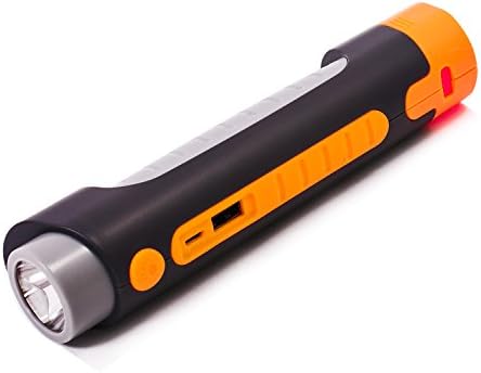 Emergency Flashlight, Insko Emergency Hurricane Survival Led Flashlight Torch With 2000mAh Backup Power Bank for Mobile Phone, Windshield Hammer Window Breaker with Whistle