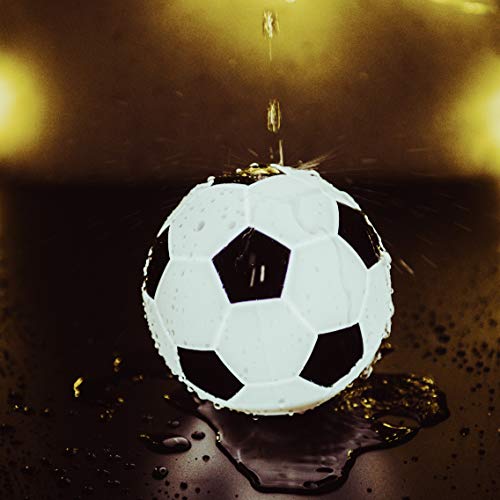 Soccer Toy, Soccer Night Light for Kids, Soccer Gift for Boys, LED Silicone Bedside Lamp for Children/Nursing/Kids Room, Dimmable/USB Rechargeable/Eye Caring/Mini Soccer Toy/13cm/White - Thumbnail 6