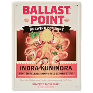 Ballast Point Brewery - Indra Kunindra Tin Sign/Tacker