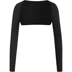 Verdusa Women's Bolero Shrug Crop Lightweight Cardigan Long Sleeve Summer Fall Casual Going Out Outfits