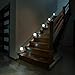 ZEEFO 3 Pack Motion Sensing Light, Battery-Powered LED Night Light Stick-on Anywhere for Hallway Basement Garage Bathroom Closet Kitchen Stairs Wall Light with 3M Adhesive Pads,Built in Magnet (White)