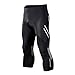 Eco-daily Men's 4D Padded 3/4 Cycling Compression Tights & Long Bike Bicycle Pants Tights, Classic Black Design, Breathable & Moisture Wicking
