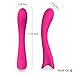 ROWAWA G-spot Vibrator Waterproof Rabbit Vibrator Rechargebale Clitoris Stimulation Best Toy for Women Powerful Wand Massager Pink