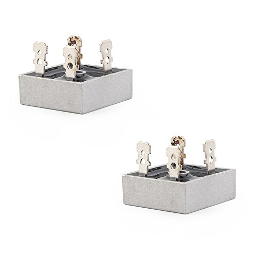 BestTong Bridge Rectifier Diode 25A 1000V KBPC2510 Single Phase, Full Wave 25 Amp 1000 Volt Electronic Silicon Diodes Pack of 2